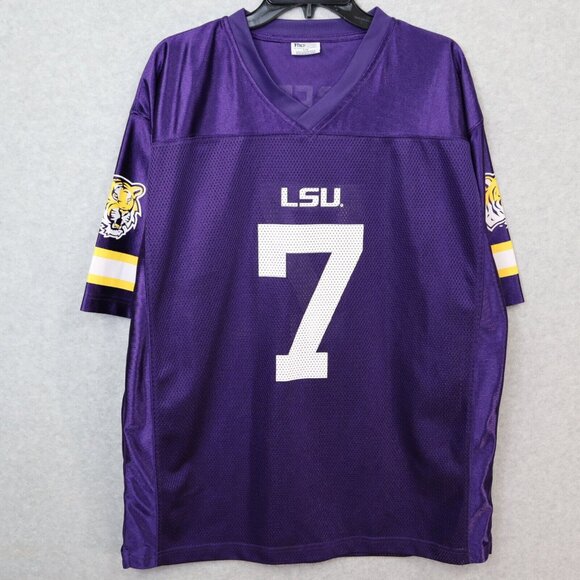 Knights Apparel Other - LSU Tigers NCAA Mesh Jersey #7 Unisex Adult Large Pro Edge By Knight Apparel